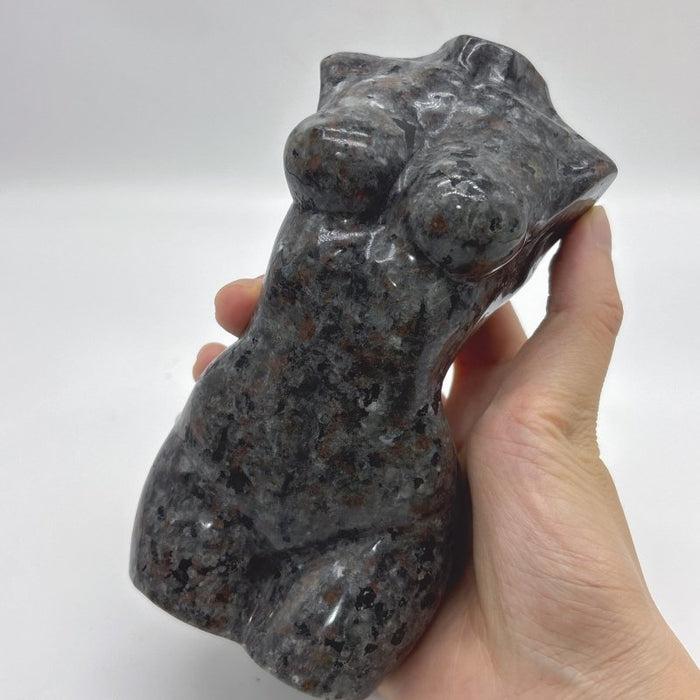 6.1in Large Yooperlite Goddess Carving Wholesale (UV Reactive)