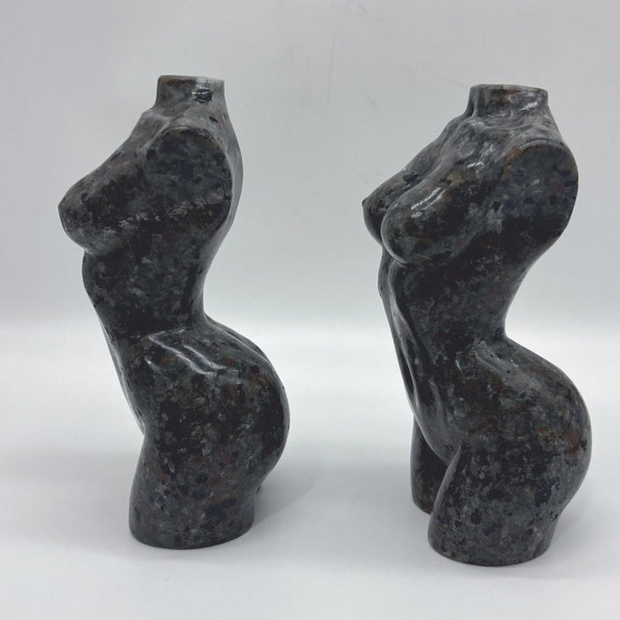 6.1in Large Yooperlite Goddess Carving Wholesale (UV Reactive)
