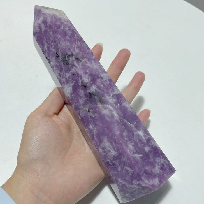 6.5-9.4in 6 Pieces Large Lepidolite Tower