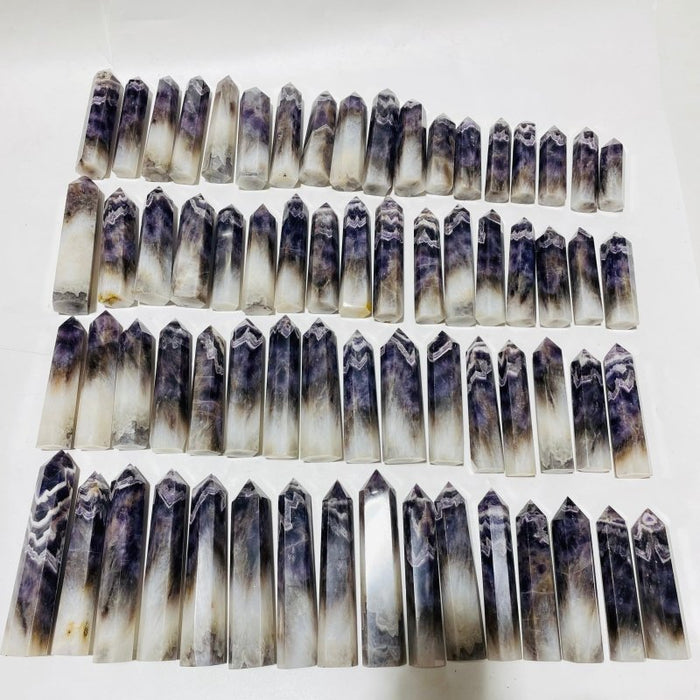 67 Pieces Large Chevron Amethyst Tower