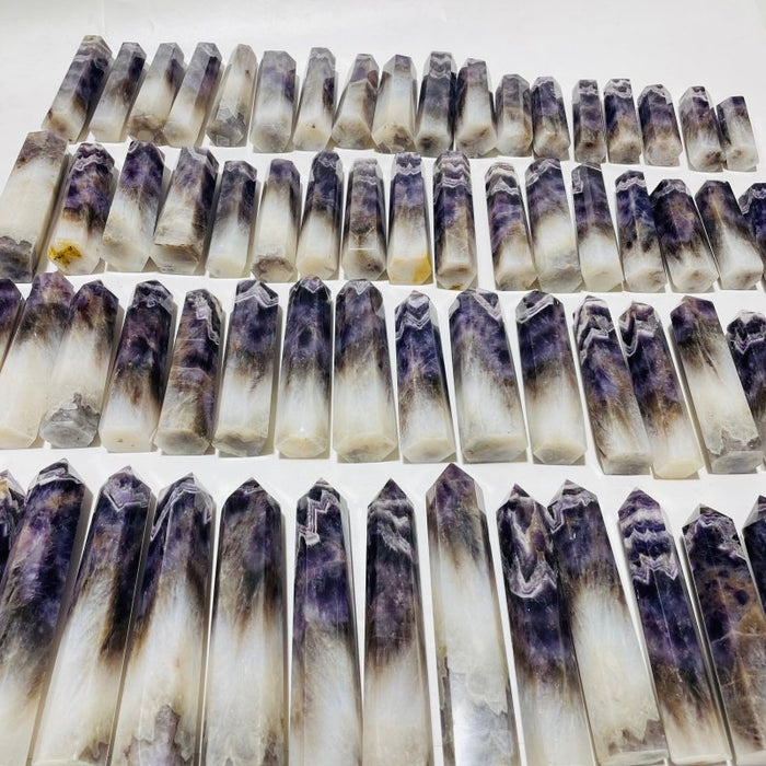 67 Pieces Large Chevron Amethyst Tower