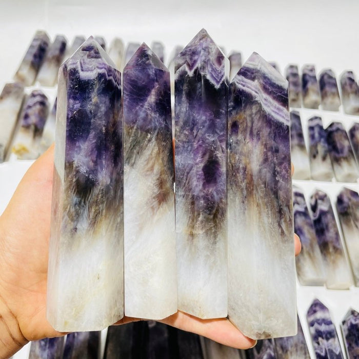 67 Pieces Large Chevron Amethyst Tower