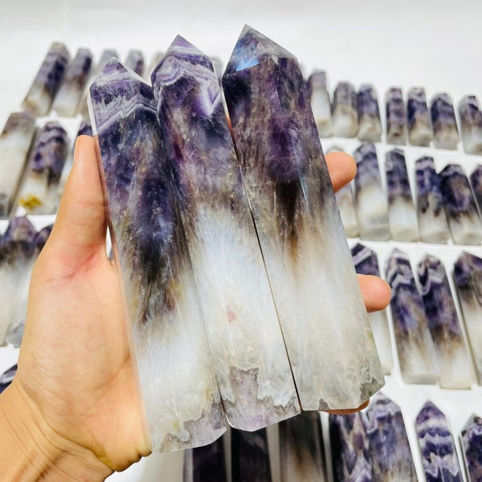 67 Pieces Large Chevron Amethyst Tower