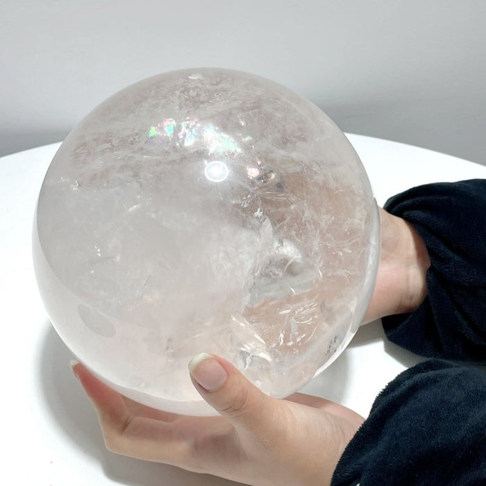 6.8in Large Clear Quartz Sphere