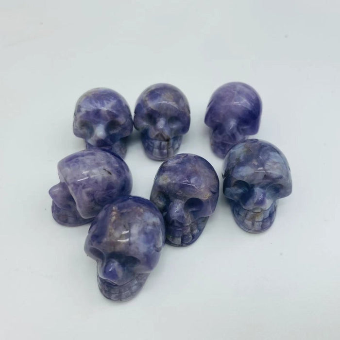 6types Crystals Skull Rose Quartz Tiger Eye
