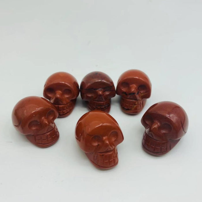 6types Crystals Skull Rose Quartz Tiger Eye
