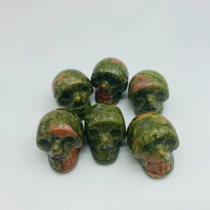 6types Crystals Skull Rose Quartz Tiger Eye