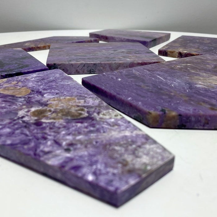 7 Pieces Beautiful High Quality Charoite Slab