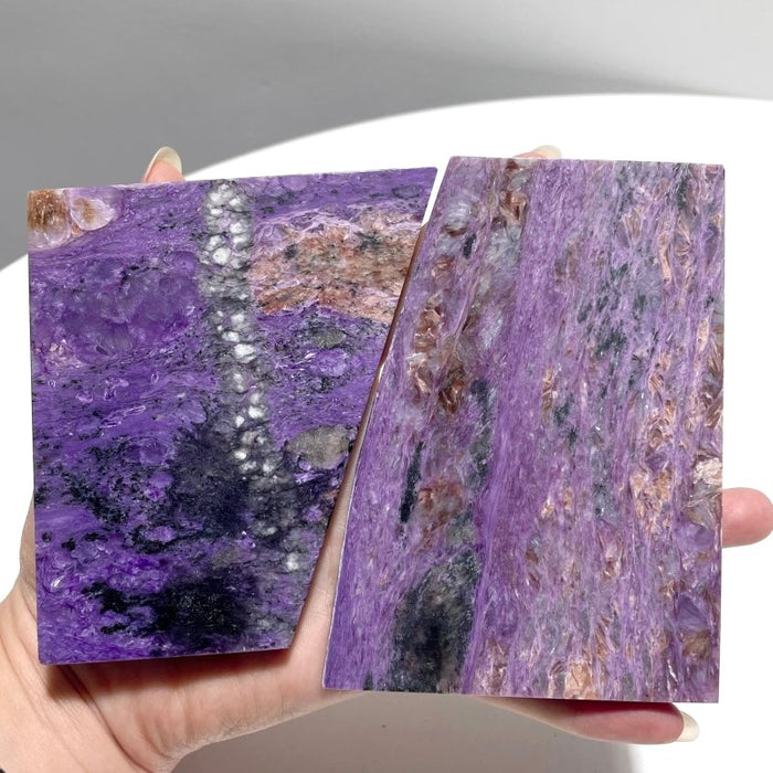 7 Pieces Beautiful High Quality Charoite Slab