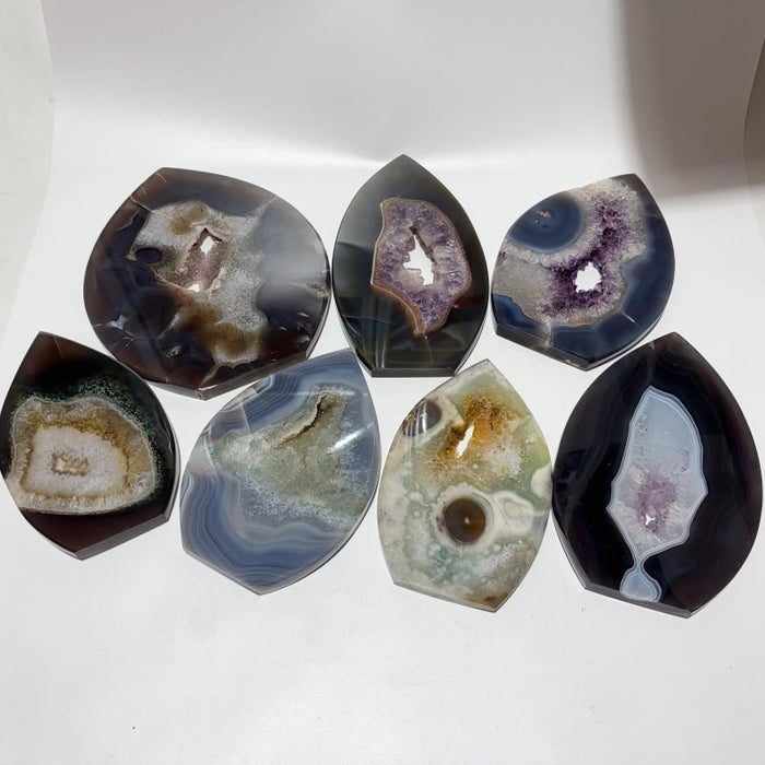 7 Pieces Beautiful Large Geode Druzy Agate Arrow Head Shape
