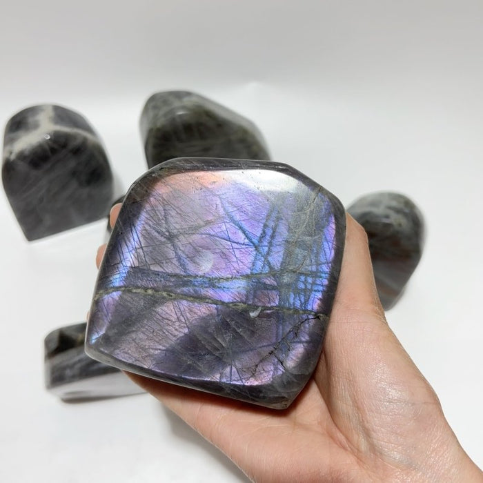 7 Pieces Beautiful Purple Labradorite Free Form