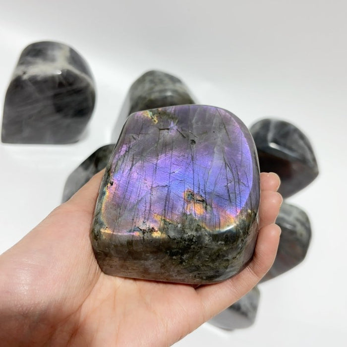 7 Pieces Beautiful Purple Labradorite Free Form
