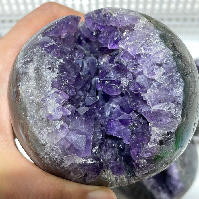 7 Pieces High Quality Amethyst Cluster Spheres