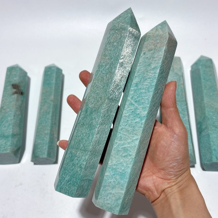 7 Pieces Large Amazonite Crystal Tower