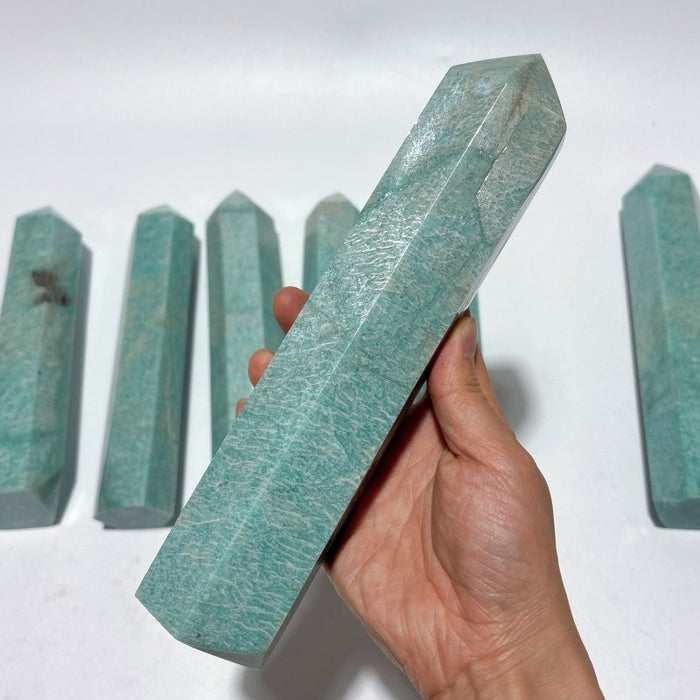 7 Pieces Large Amazonite Crystal Tower