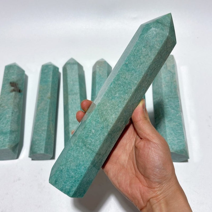 7 Pieces Large Amazonite Crystal Tower