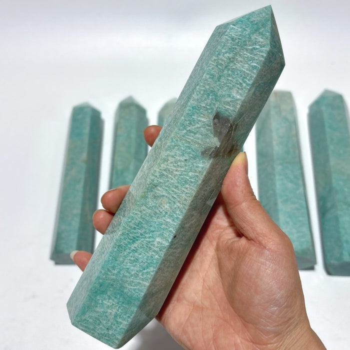 7 Pieces Large Amazonite Crystal Tower