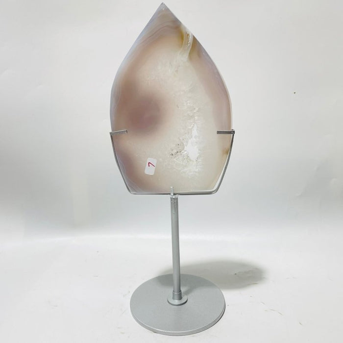 7 Pieces Large Geode Agate Arrow Head With Stand