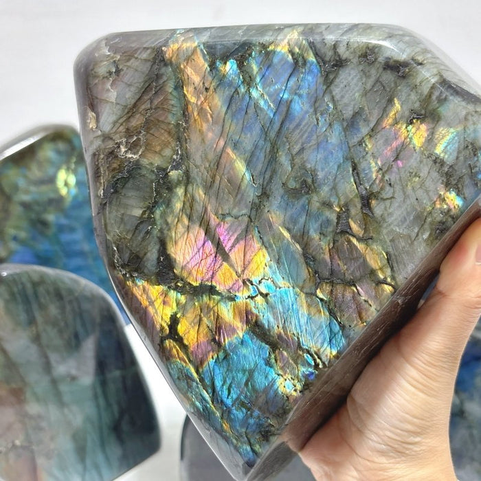 7 Pieces Large Labradorite Free Form High Quality