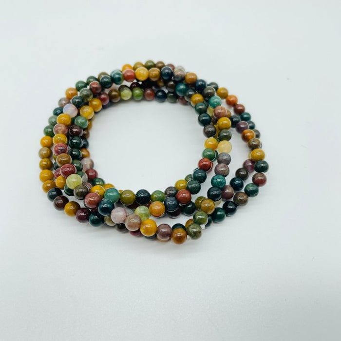 7 Types Mini Beads Bracelet Wholesale Carnelian Black Tourmaline Ocean Jasper