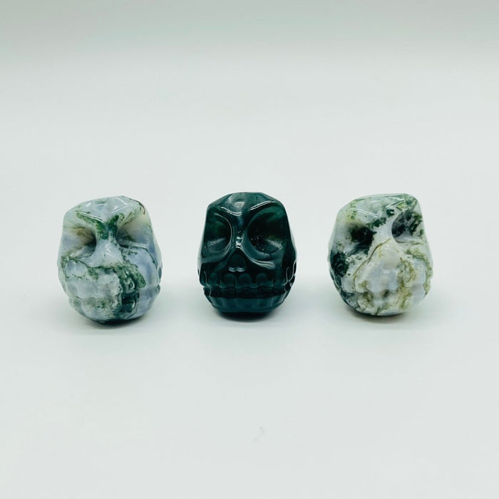 7 Types Voodoo Doll Carving Wholesale Moss Agate Howlite Obsidian