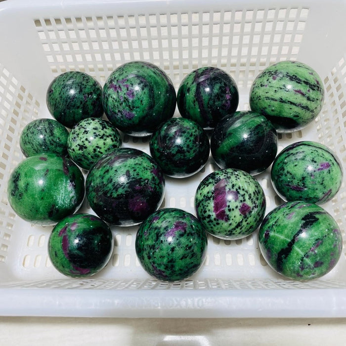 15 Pieces Beautiful Ruby Zoisite Spheres