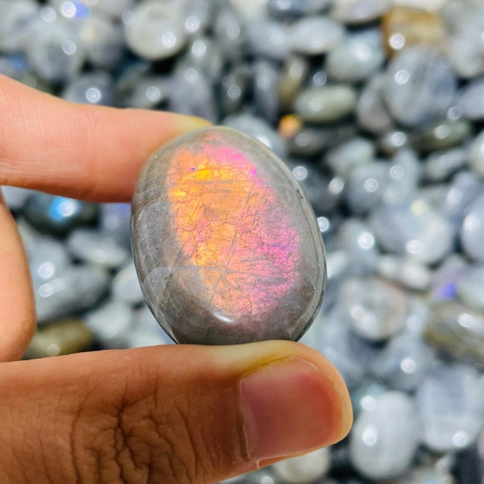 7.77kg(17lbs) Small Purple Blue Labradorite Palm