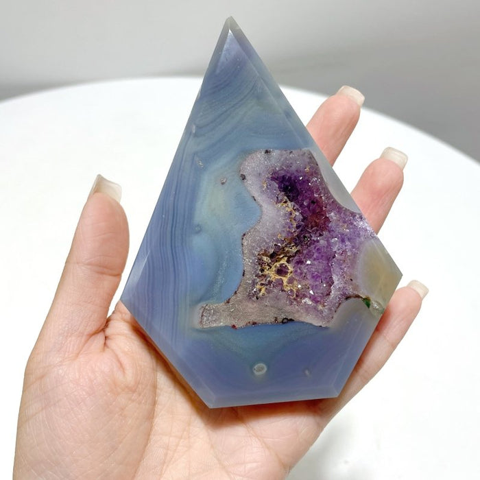 8 Pieces Beautiful Large Geode Druzy Agate Arrow Head Shape