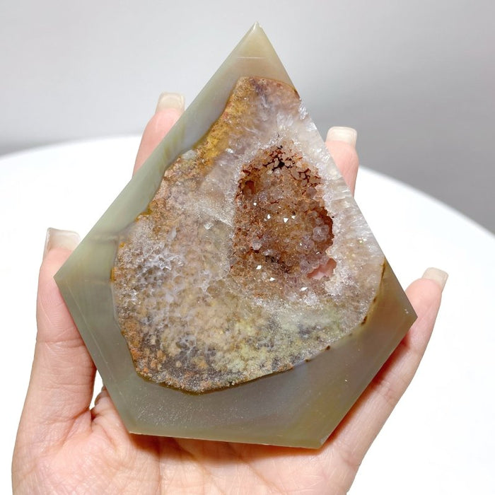 8 Pieces Beautiful Large Geode Druzy Agate Arrow Head Shape