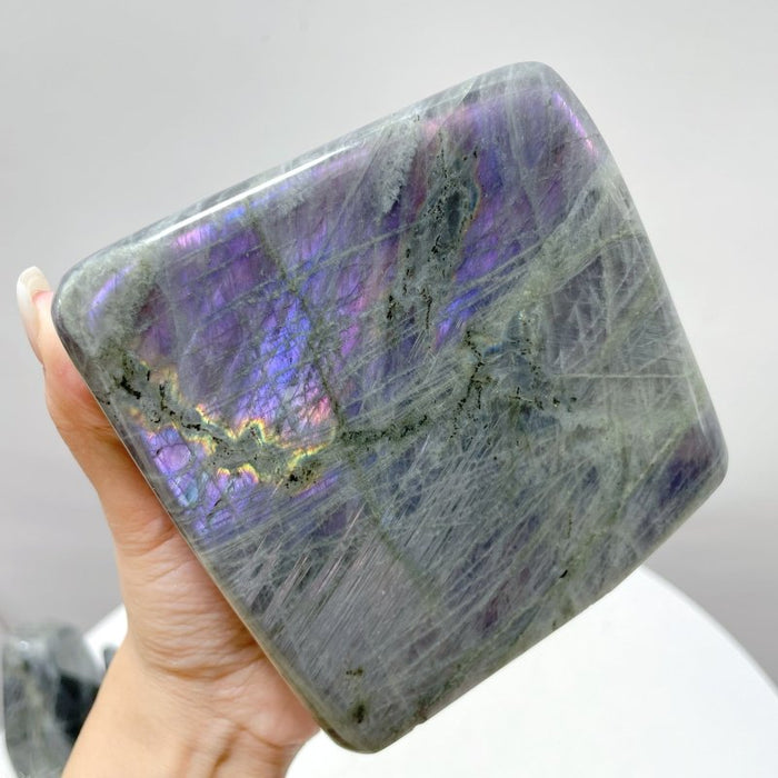 8 Pieces Beautiful Large Purple Labradorite Free Form