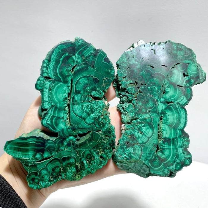 8 Pieces High Quality Polished Malachite Slab