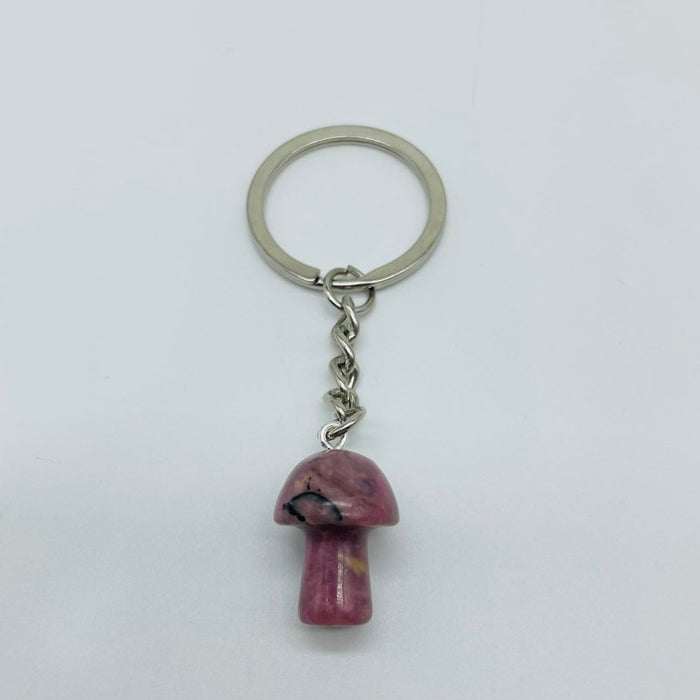 8 Types Mini Mushroom Keychain Wholesale Rhodonite Carnelian Lapis Lazuli