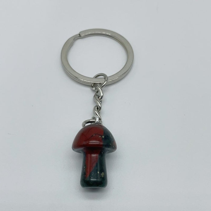 8 Types Mini Mushroom Keychain Wholesale Rhodonite Carnelian Lapis Lazuli