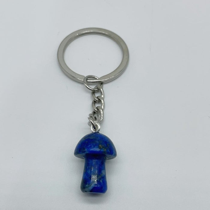 8 Types Mini Mushroom Keychain Wholesale Rhodonite Carnelian Lapis Lazuli