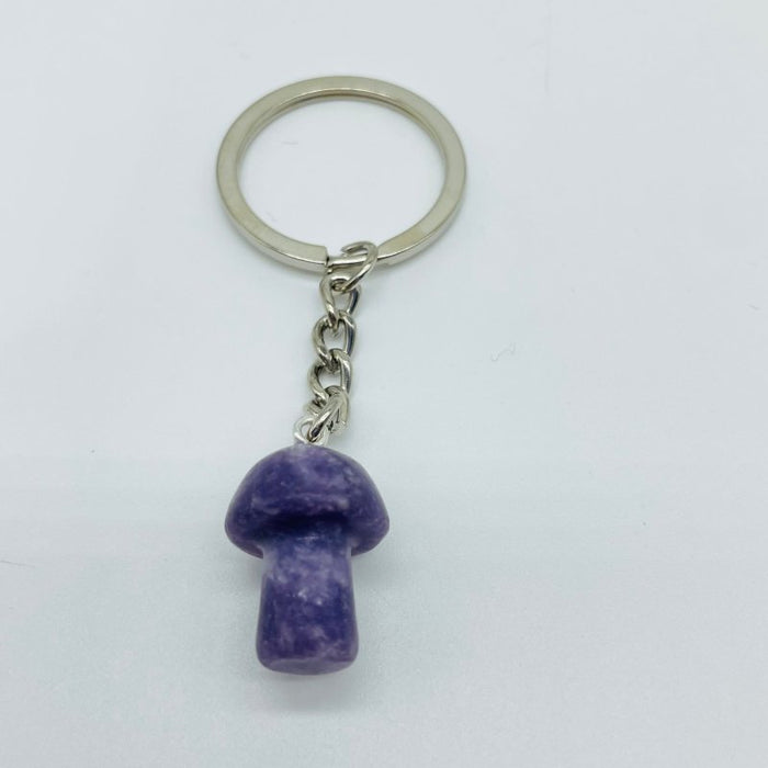 8 Types Mini Mushroom Keychain Wholesale Rhodonite Carnelian Lapis Lazuli