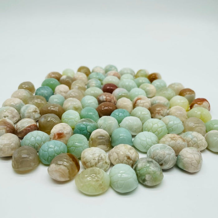 85 Pieces Sakura Agate Turtle Shell Carving