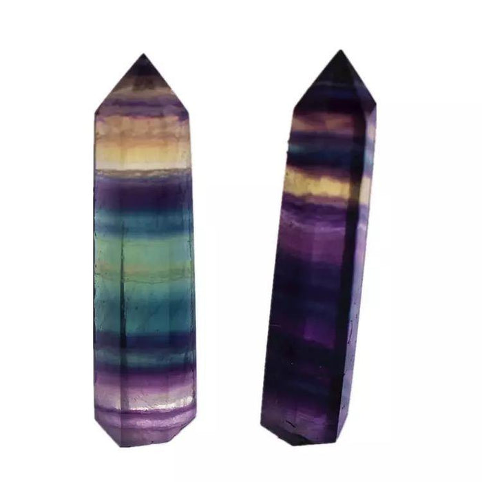 High Quality Rainbow Fluorite Crystal Point Tower Wand Wholesale