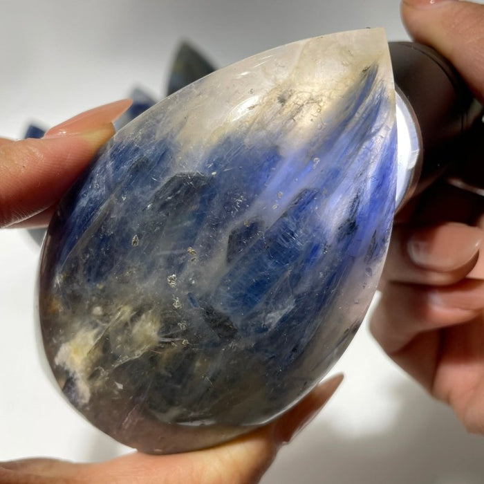 9 Pieces Blue Kyanite Mixed Clear Quartz Arrow Head Shape