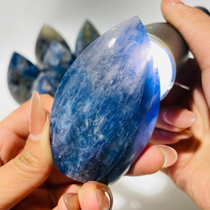 9 Pieces Blue Kyanite Mixed Clear Quartz Arrow Head Shape