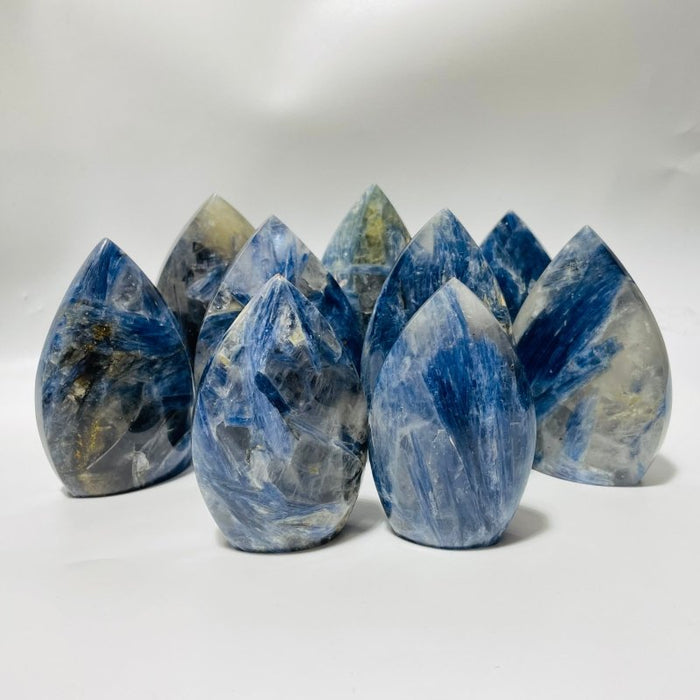 9 Pieces Blue Kyanite Mixed Clear Quartz Arrow Head Shape