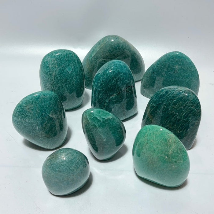 9 Pieces Deep Blue Amazonite Free Form