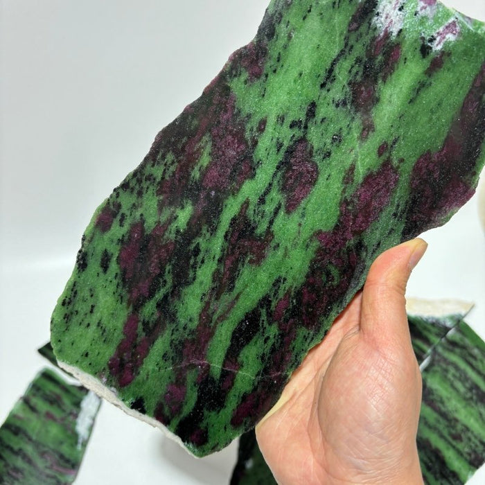 9 Pieces Large Ruby Zoisite Crystal Slab