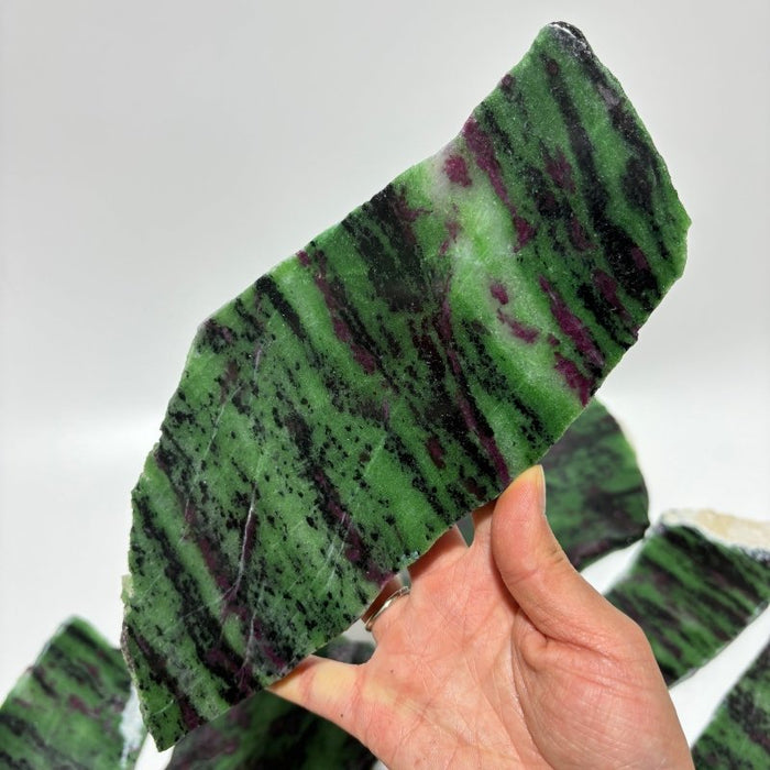 9 Pieces Large Ruby Zoisite Crystal Slab