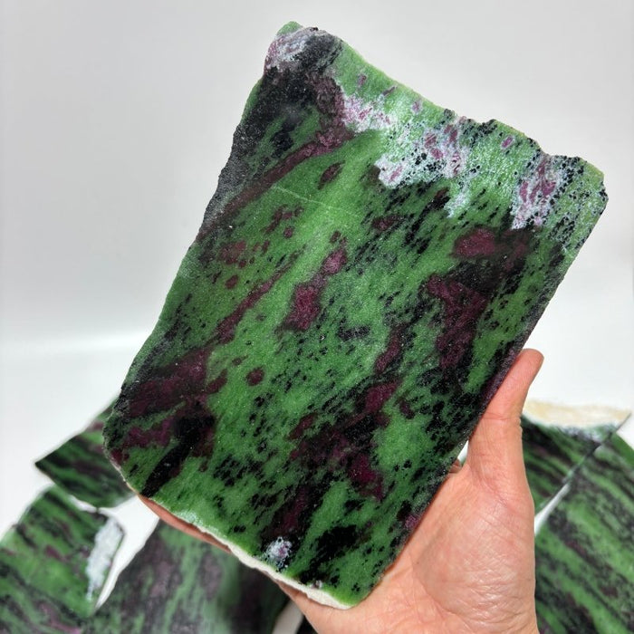 9 Pieces Large Ruby Zoisite Crystal Slab
