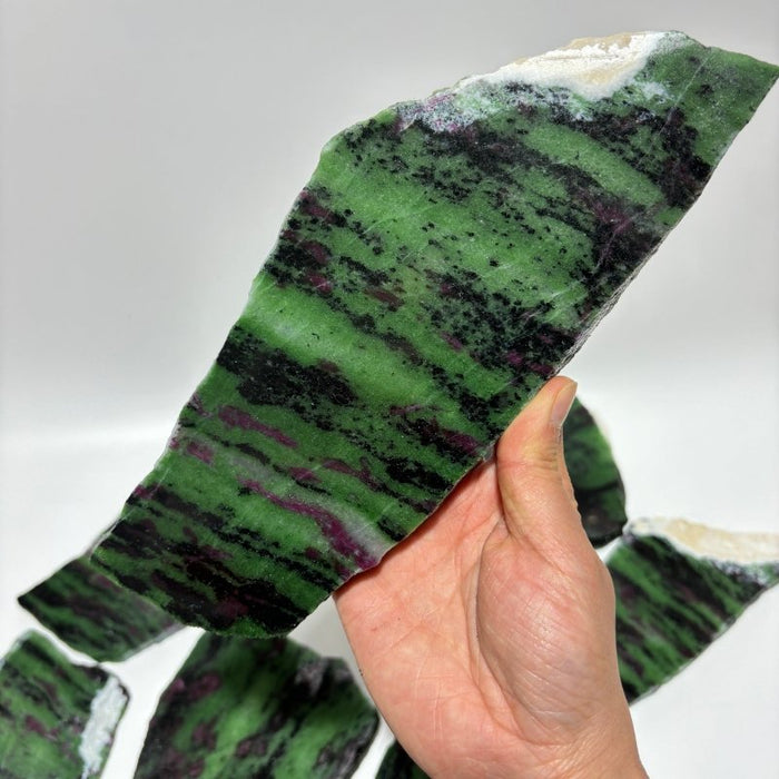 9 Pieces Large Ruby Zoisite Crystal Slab
