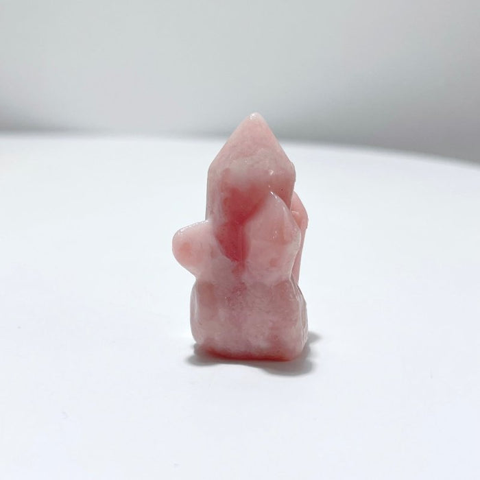 9 Types Crystal Cluster Rocket Shaped Carving Wholesale Pink Opal Obsidian