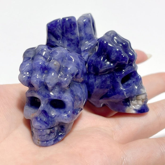9 Types Crystal Skull With Hand Carving Wholesale Pink Opal Obsidian