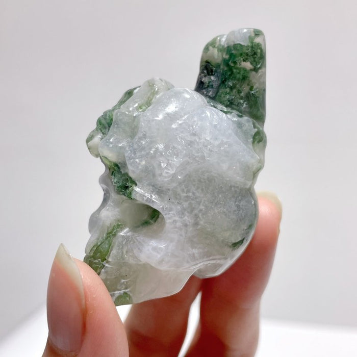 9 Types Crystal Skull With Hand Carving Wholesale Pink Opal Obsidian