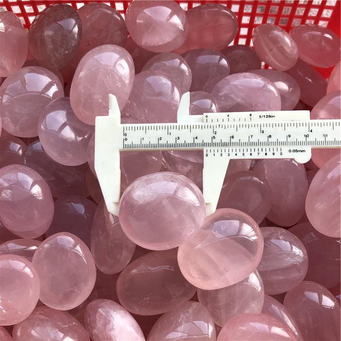 Pink Rose Quartz Tumbled Crystal Wholesale