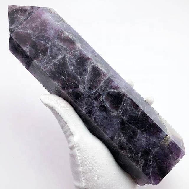 High Quality Large Amethyst Chevron Tower Wholesale